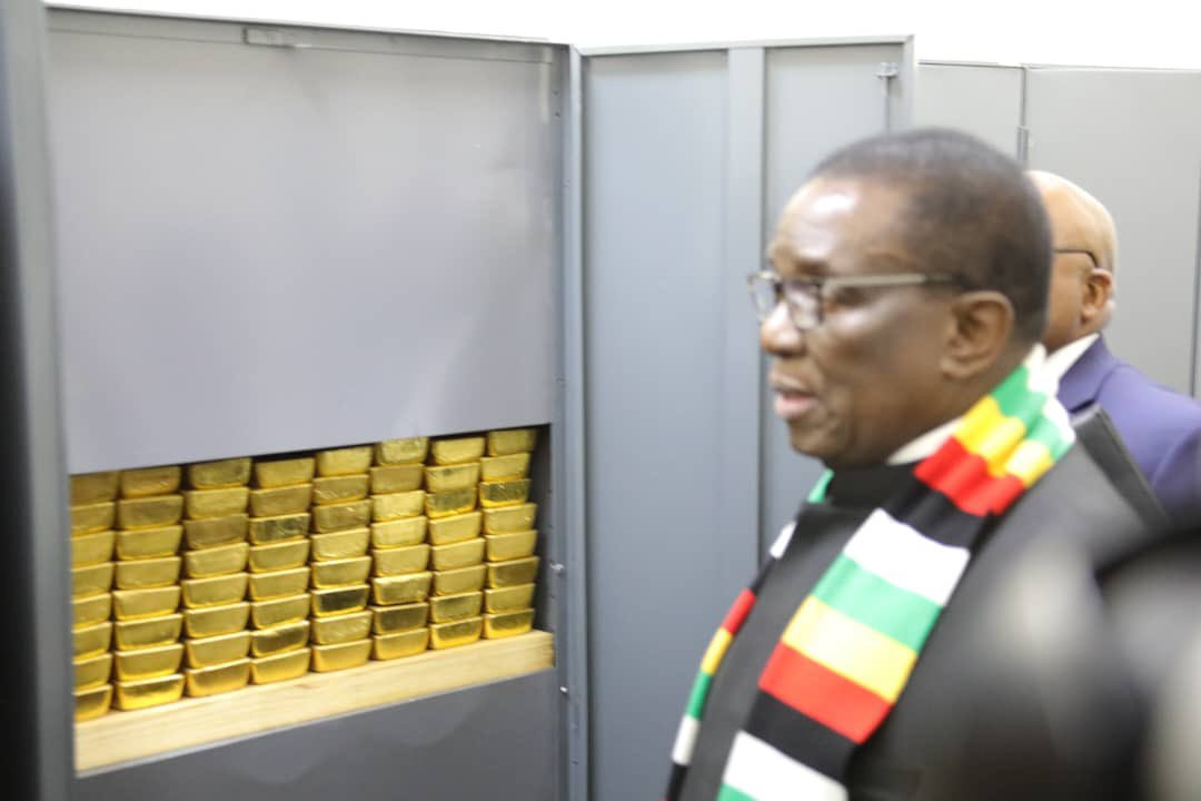President Mnangagwa commends RBZ's 3-tonne Gold benchmark