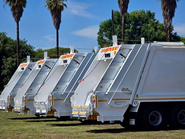 Waste management contracted company, Geo Pomona purchases 62 refuse trucks from China
