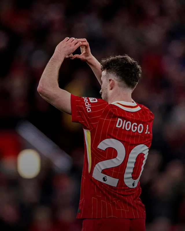 Liverpool FC immortalises Jota's No 20 jersey in honor of the Portugal foward.